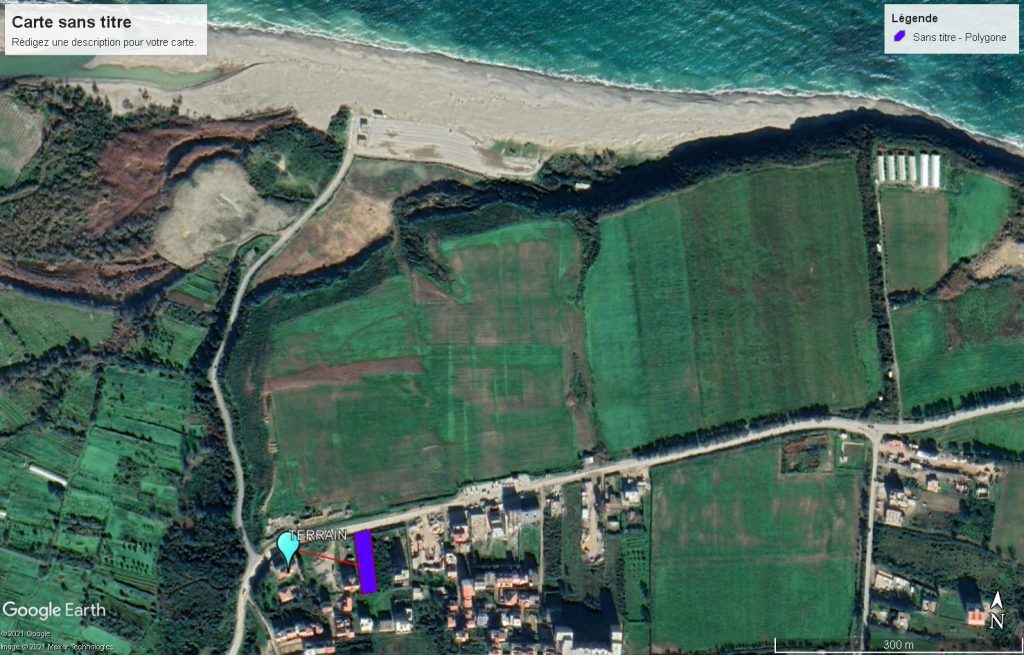vente terrain a Sidi Khelifa